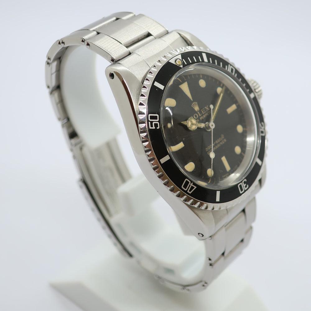 Rolex Watch Submariner 5513 No. 13 Borderless Meter First Black Automatic Winding 40mm Men's SS - Murphy Johnson Watches Co.