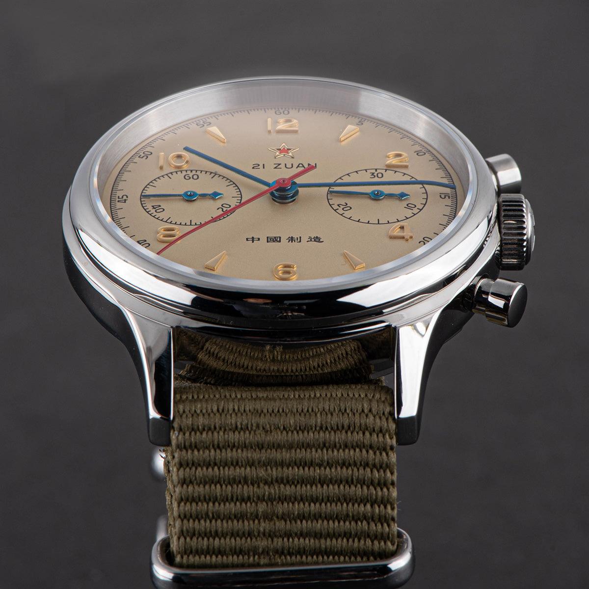 Seagull Pilot ST19 movement mechanical men's watch sapphire large dial waterproof men's watch 1963 - Murphy Johnson Watches Co.