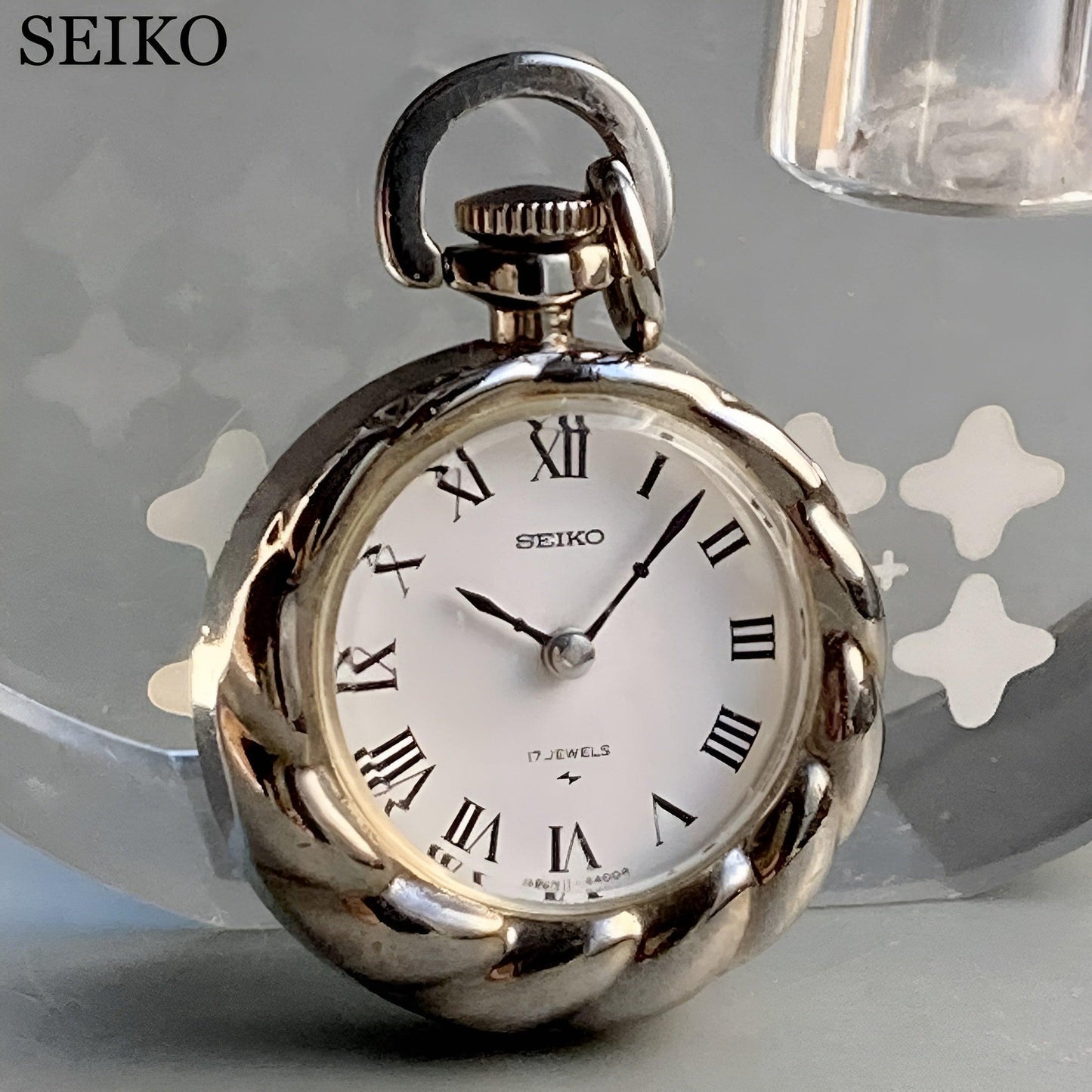Seiko Pocket Antique Watch 1965 Manual Winding Vintage Pocket Watch Silver - Murphy Johnson Watches Co.