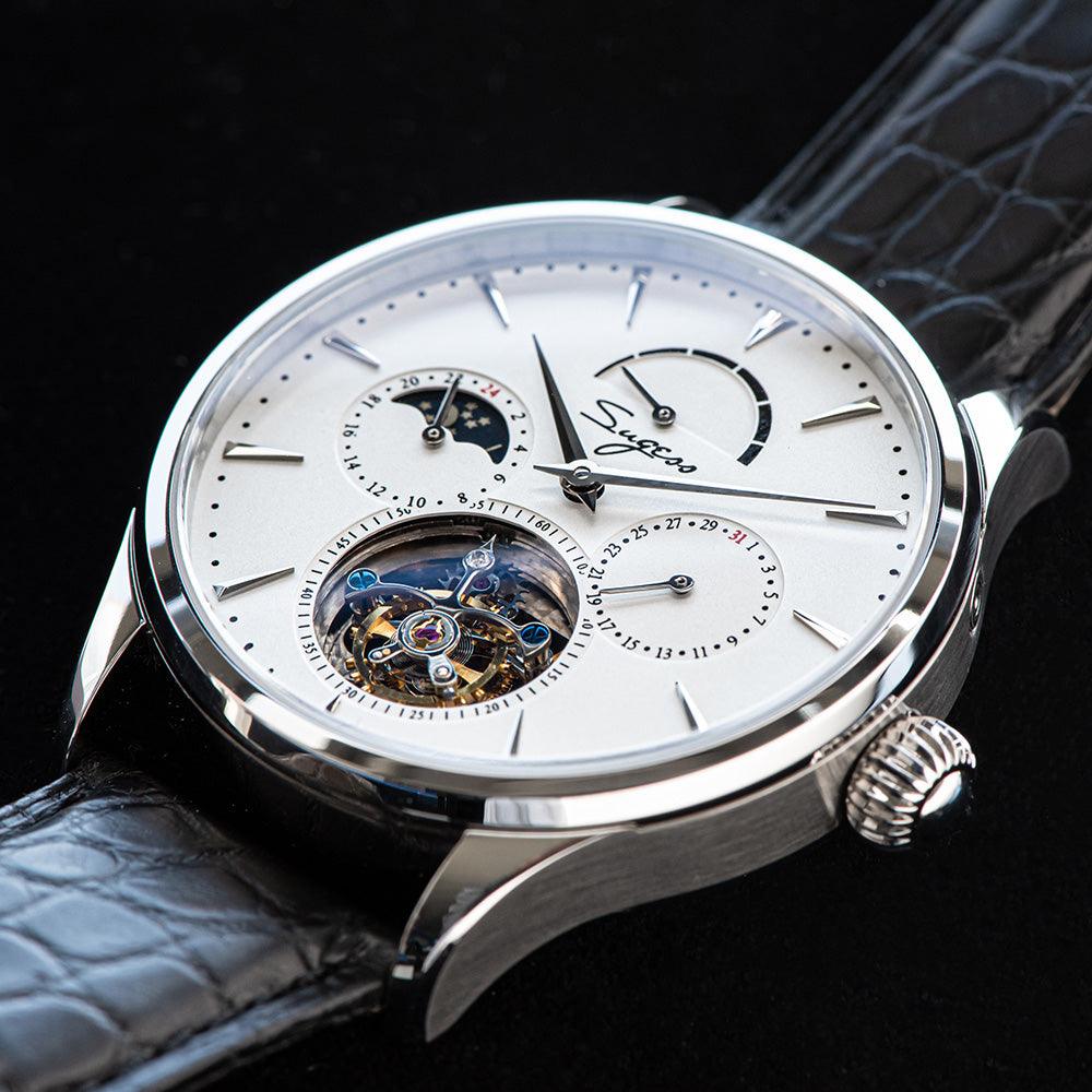 Sugess Seagull's tourbillon movement multifunctional mechanical men's watch 8007 fashion men's watch business waterproof - Murphy Johnson Watches Co.