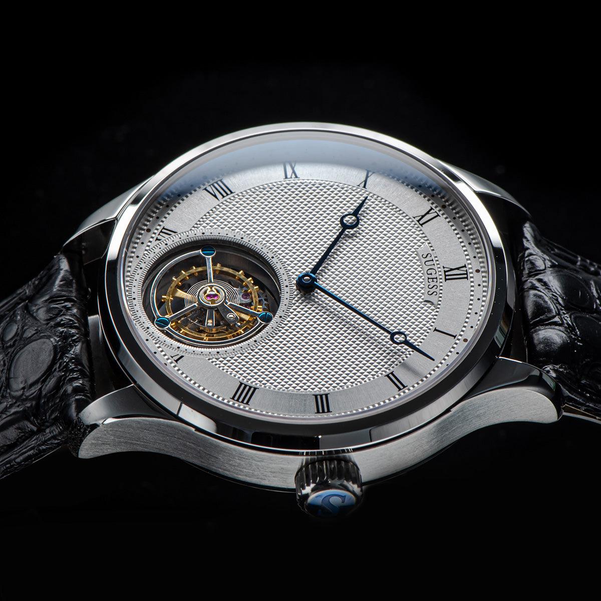 Sugess Seagull's tourbillon movement multifunctional mechanical men's watch 8230 fashion men's watch business waterproof - Murphy Johnson Watches Co.