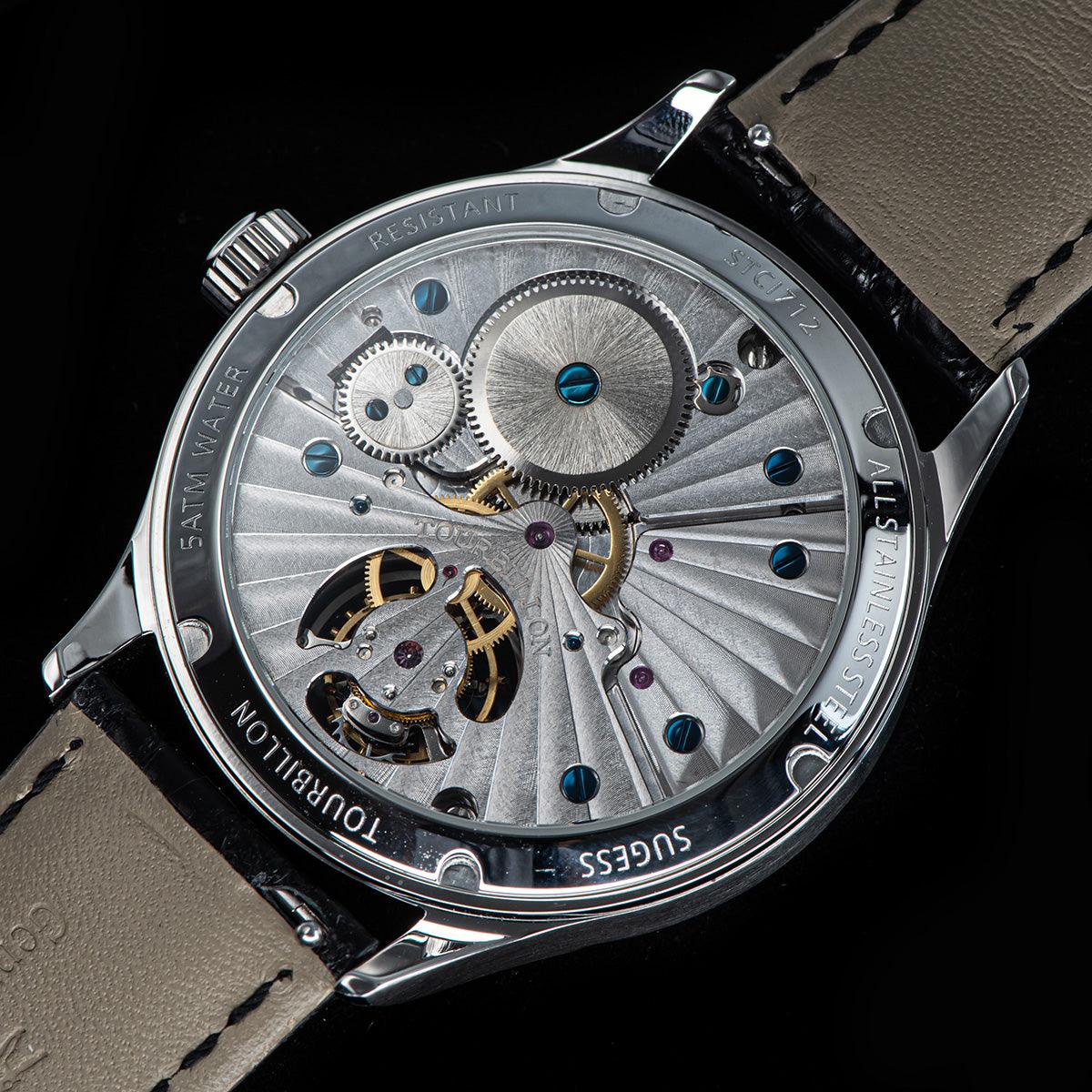 Sugess Seagull's tourbillon movement multifunctional mechanical men's watch 8230 fashion men's watch business waterproof - Murphy Johnson Watches Co.