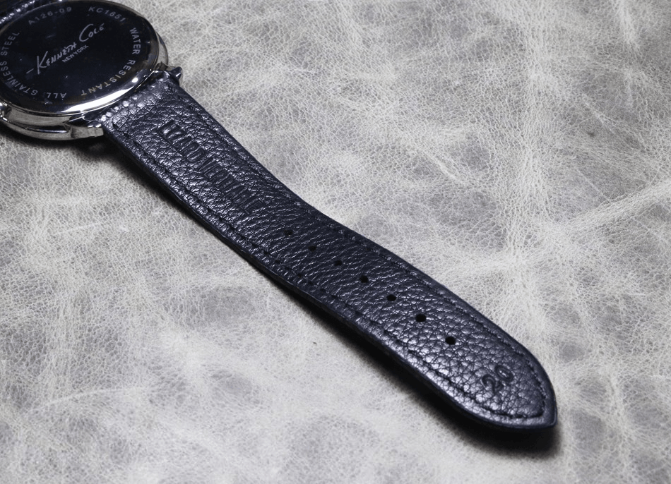 Ultra-thin Genuine Black Lizard Leather Watch Strap 18mm 19mm 20mm 21mm 22mm Calfskin Bottom Watch - Murphy Johnson Watches Co.