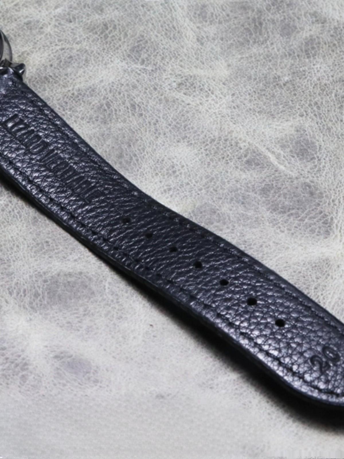Ultra-thin Genuine Black Lizard Leather Watch Strap 18mm 19mm 20mm 21mm 22mm Calfskin Bottom Watch - Murphy Johnson Watches Co.