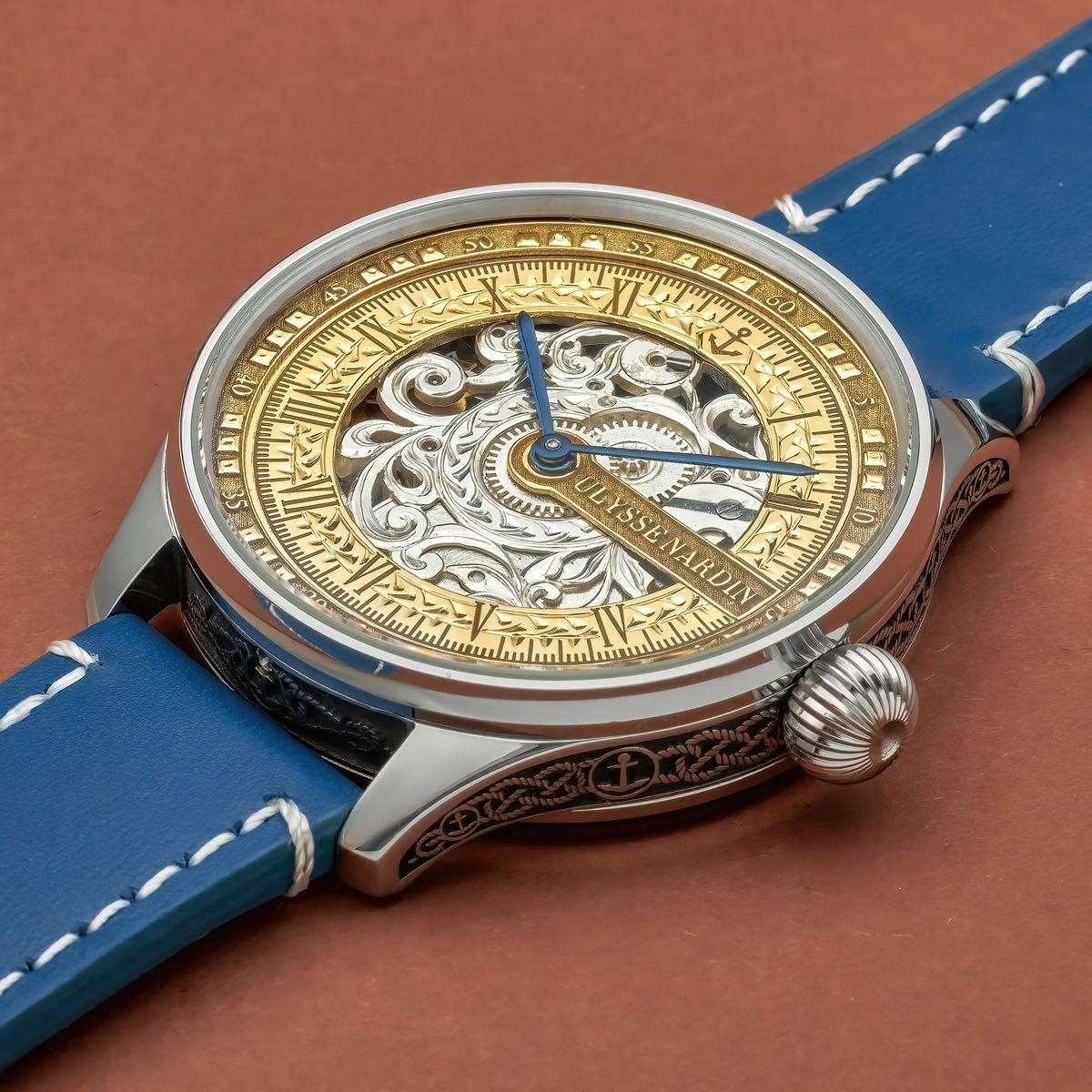 Ulysse Nardin Pocket Watch converted Wristwatch Vintage 48mm Silver Dial - Murphy Johnson Watches Co.