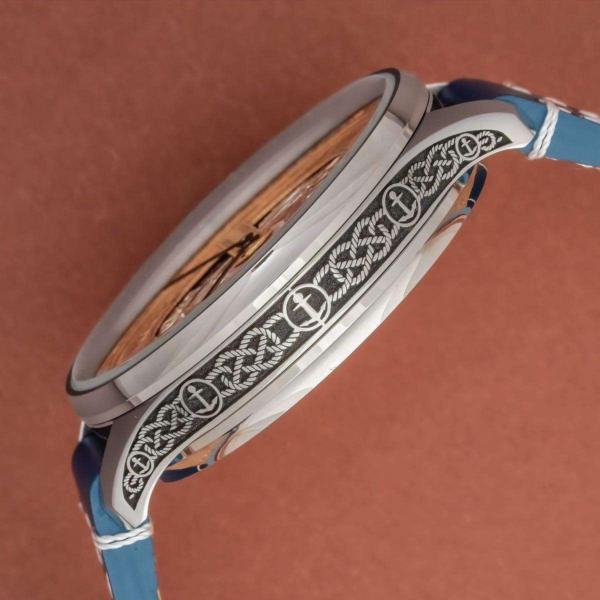 Ulysse Nardin Pocket Watch converted Wristwatch Vintage 48mm Silver Dial - Murphy Johnson Watches Co.