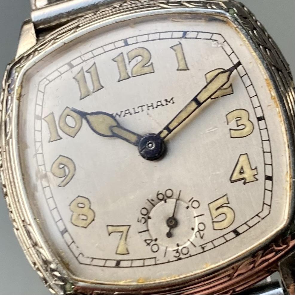 Vintage waltham mens wrist on sale watches