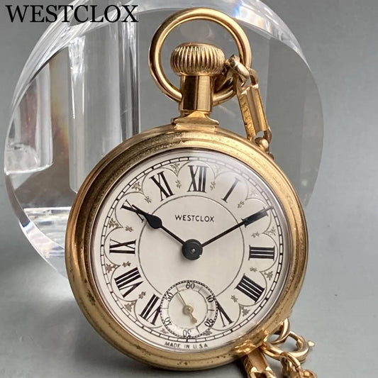 Westclox Pocket Watch Antique Manual Case Diameter 48mm Vintage Open Face - Murphy Johnson Watches Co.